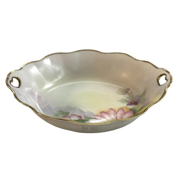 Antique Nippon Hand-Painted Porcelain Dish - Picture 4 of 10